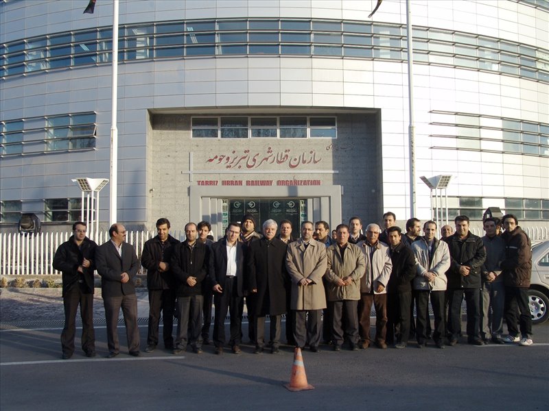بازدید مهندس پاک نهاد به همراه همکاران از سازمان قطار شهری تبریز و حومه